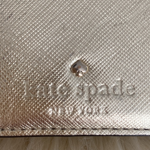 SALE Kate Spade Gold Metallic Wallet in Preowned condition - Picture 2 of 9
